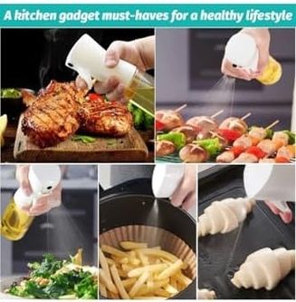 Diğer 57858324451918499283959 2 Adet Şeffaf Air Fryer Yağ Spreyi Salata Ve Fırın İçin Yağ Püskürtücü Çok Amaçlı Yağdanlık 0