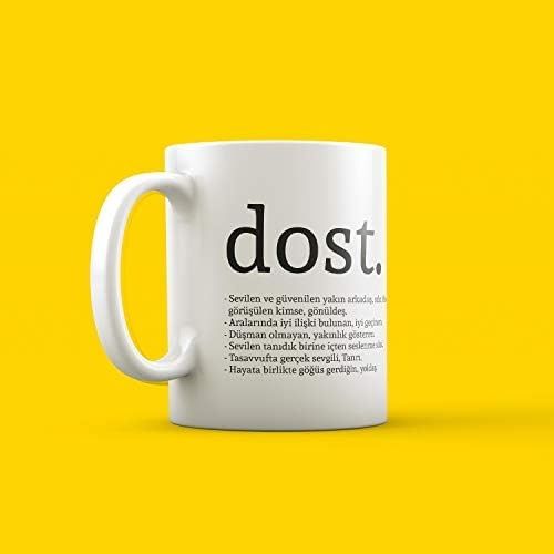 Diğer 57858324451923199283959 Sıkı Dostlara Hediyelik Kelime Anlamlı Kupa Açık Altın