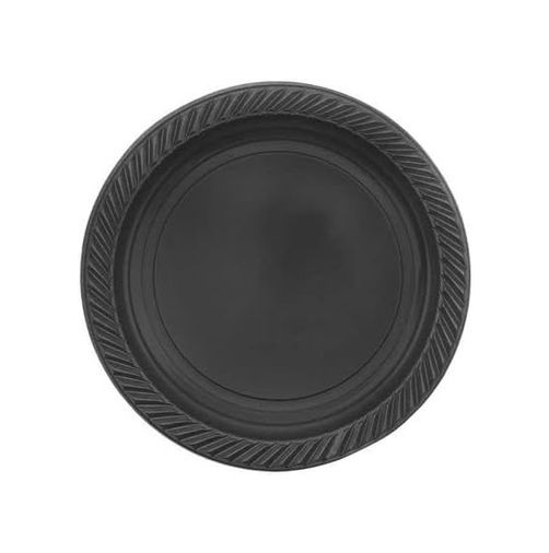 Diğer 57858324451973799283959 - Siyah Tabak 25 Adet 22 Cm Açık