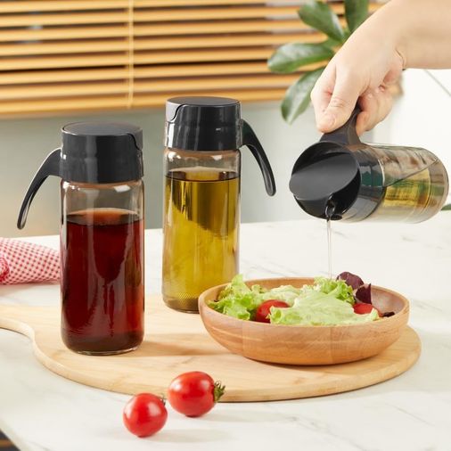 Diğer 57858324451976599283959 Life 3 Adet 500 Ml Borosilikat Cam Yağ Sirke Sos Şişesi Mıt1092 0