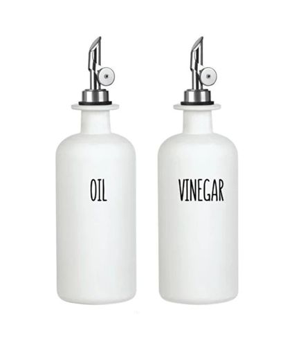 Diğer 57858324451983299283959 2'li Akıllı Otomatik Kapaklı Cam Yağlık Sirkelik Seti 500 Ml 0