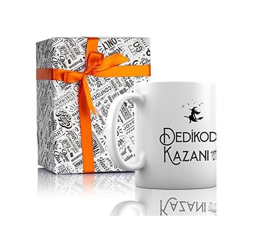 Diğer 57858324452023999283959 Dedikodu Kazanı Tasarımlı Porselen Kupa Bardak Açık Altın