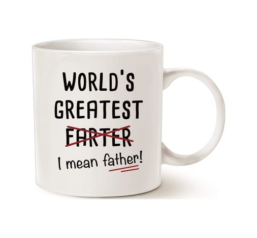 Diğer 57858324452040599283959 World's Greatest Farter I Father Kupa Bardak Coffee Mug Açık Altın