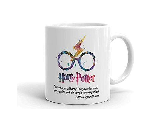 Diğer 57858324452040899283959 Potter Baskılı Seramik Kupa Bardak Açık Altın