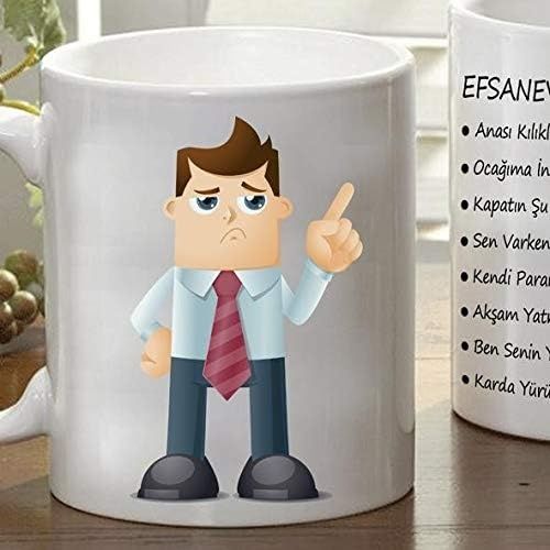 Diğer 57858324452061999283959 Babaya Özel Efsanevi Baba Sözleri Kupası Kupa Bardak Açık Altın