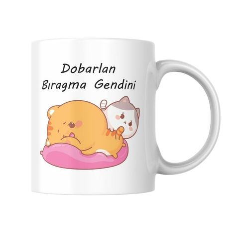 Diğer 57858324452080199283959 Baskılı Kupa Bardak Komik Yazılı Hediyelik Çay Kahve Kupası Açık Altın