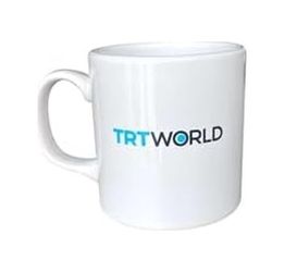 Diğer 57858324452081999283959 Trt World Logolu Beyaz Kupa Açık Altın