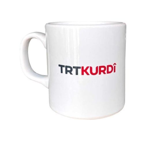 Diğer 57858324452082099283959 Trt Kurdi Logolu Beyaz Kupa Açık Altın