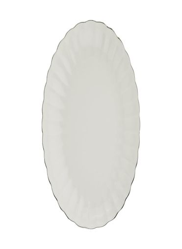 Diğer 57858324452097899283959 Porselen Luz Platin File Kayık Tabak 27X19Cm Tekli Bnlzf28Ky220 Açık Gri