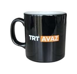 Diğer 57858324452119499283959 Trt Avaz Logolu Siyah Kupa Açık Altın