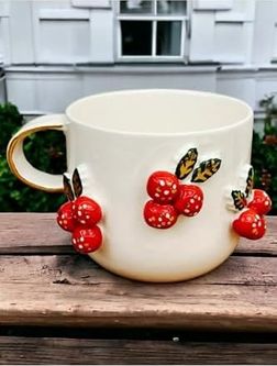 Diğer 57858324452122099283959 Wonders 24 Ayar Altın Detaylı Kokina Kabartmalı El Yapımı Mug Cochina Christmas 300 Ml Açık Altın