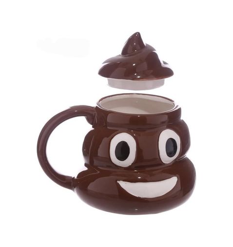 Diğer 57858324452184399283959 Poo Kaka Emoji Şekilli 3D Kupa Açık Altın