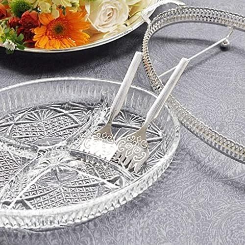 Diğer 57858324452191099283959 Anne İngiliz Gümüşü Dört Bölmeli İki Çatallı Sunum Seti 30.8 X 20 Cm Açık Gri