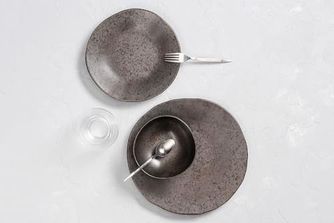 Diğer 57858324452197099283959 Ironstone 3 Parça Tek Kişilik Yemek Takımı Açık