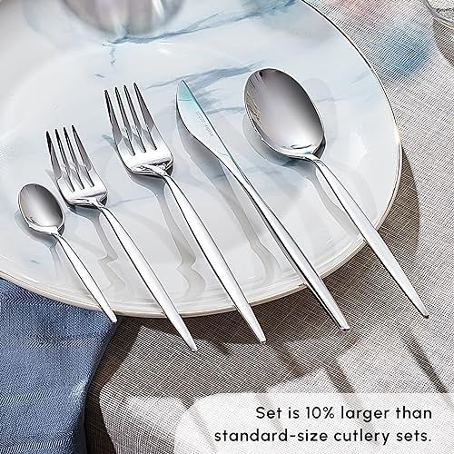 Diğer 57858324452297099283959 Lizbon Platin 12 Kişilik 60 Parça Çatal Kaşık Bıçak Takımı Açık Ahşap