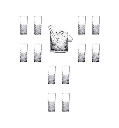Diğer 57858324452390399283959 13 Parça Rakı Bardağı Ve Buz Kovası Seti 1