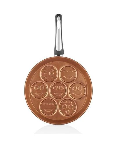 Diğer 57858324452564499283959 Redio 28Cm Emoji Pankek Tavası Bakır Açık Mavi