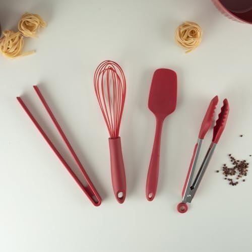 Diğer 57858324452628999283959 Dailytools Mutfak Maşası Ergonomik Tasarım Kırmızı Renk Abanoz