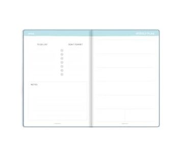 Diğer 57858324452802199283959 Le 15X21 Süresiz Planlayıcı Ajanda Defter Pembe Açık Gri