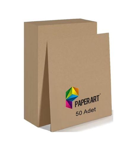 Diğer 57858324452858599283959 Kağıt, Paperart A4 Boyut, 80Gr, 50 Yaprak, Renkli Fotokopi Uyumlu, El İşi Kağıdı, Saman Kağıdı Acı Kahve