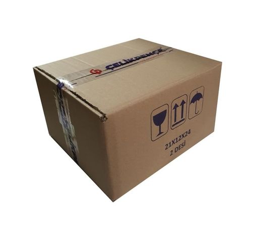 Diğer 57858324452863399283959 2 Desi Çift Oluklu Karton Koli 21X24X12 Cm 20 Adet Acı Kahve
