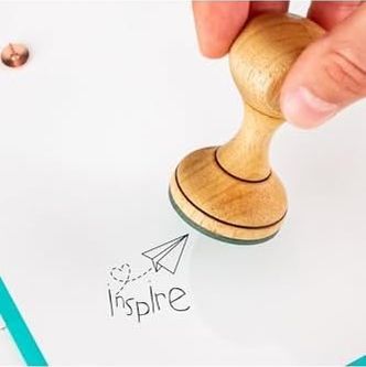 Diğer 57858324453125999283959 Inspire Ahşap Kaşe Seti Açık Mavi