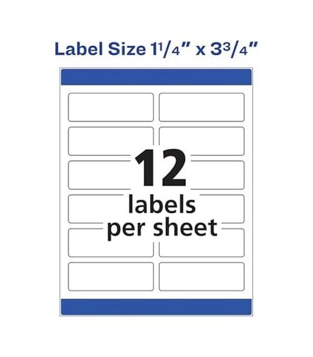 Diğer 57858324453128099283959 Lazer Etiketler, Mat, Posta, 3-3/4 X 1-1/4, Paket Başına 300 6879 , Beyaz