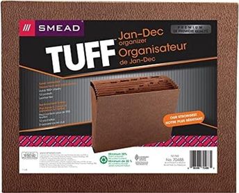 Diğer 57858324453395699283959 Tuff Genişleyen Dosya, Aylık Ocak-Aralık , 12 Cep, Mektup Boyutu, Redrope-Baskılı Stok 70488 Abanoz