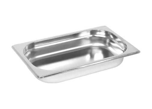 Diğer 57858324453662499283959 Paslanmaz Çelik Gastronom/gastronorm Küvet Gn 1/4-40 26,5 X 16,2 X 4 Cm Açık Beyaz