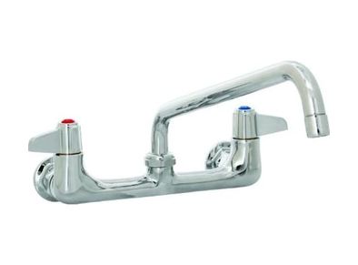 Diğer 57858324453692699283959 T&s 5F-8Wlx12 Duvara Monte Musluk 20 Cm Merkezli Ve 30 Cm Döner Nozullu Açık Beyaz