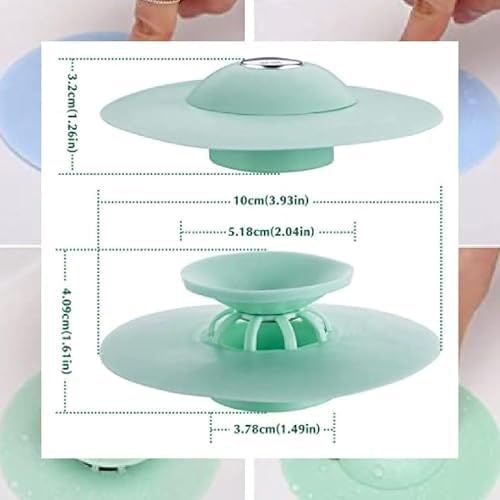 Diğer 57858324453705999283959 Lavabo Ve Küvet Tıkacı Mavi 12 Izgara
