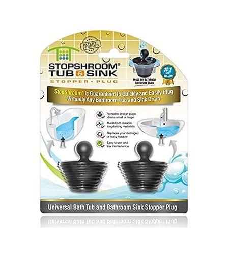 Diğer 57858324453735699283959 Küvet 2'li Paket Küvet Ve Banyo Lavabo Süzgeçleri İçin Evrensel Durdurucu, Siyah Fiş 2Pk, 2 Adet 12 Izgara