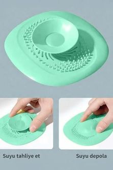 Diğer 57858324453750699283959 Kademeli Silikon Lavabo Tıkacı Koku Önleyici Gider Tıpası Banyo Mutfak Gider Kapatıcı 12 Izgara