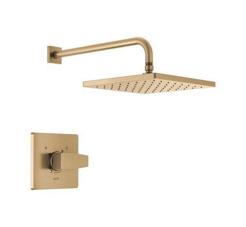 Diğer 57858324453761499283959 Modern Raincan Kare Tek Fonksiyonlu Duş Vanası Kiti Altın, Duş Bataryası Seti, Yağmur Duş Başlığı Altın, Duş Takımı, Şampanya Bronz T14268-Cz-Pp Vana Dahil Değildir Açık Mavi