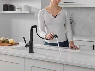 Diğer 57858324453762099283959 Musluk Almari Pull-Out Mutfak Bataryası, Pull-Out Püskürtücülü Siyah Mutfak Bataryaları, Mutfak Lavabo Bataryası, Manyetik Yerleştirme İle Mutfak Lavabo Bataryası, Mat Siyah 16943-Bl-Dst Açık Beyaz