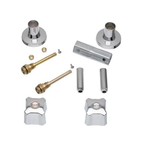 Diğer 57858324453814599283959 Danco Dayanıklı Pirinç 2 Saplı Küvet/duş Kiti, Krom, 9C-26H/c, 1-Kit 39687 Açık Mavi