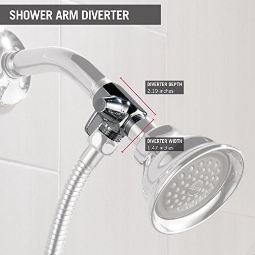 Diğer 57858324453823299283959 El Duşu İçin Duş Kolu Yönlendirici, Krom Açık Mavi