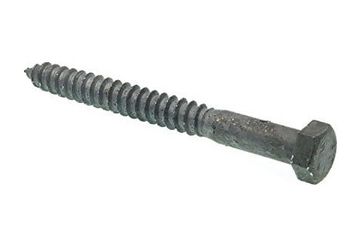 Diğer 57858324453879199283959 9057073 Hex Lag Vidalar, 1/2 İnç X 5 In., A307 Grade A Daldırma Galvanizli Çelik 25 Paket 4296