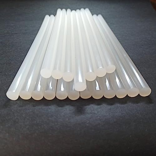 Diğer 57858324453940199283959 Kalın Mum Silikon Sıcak Mum Çubuk Silikon 1. Kalite 12 Adet Açık Gri