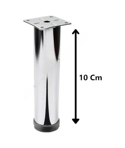 Diğer 57858324454005199283959 Mobilya Kanepe Koltuk Çekyat Yükseltme Ayağı Tablalı Krom Metal 10 Cm 4 Adet Vidaları İle Birlikte Abanoz