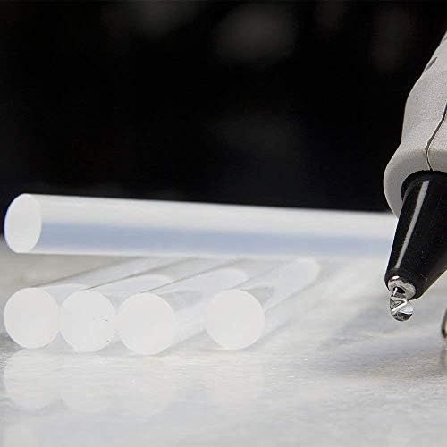 Diğer 57858324454104799283959 Şeffaf Silikon Çubuğu Standart Kalın 11Mm X 21.5Cm 10'lu Paket Çubuk Silikon Açık Gri