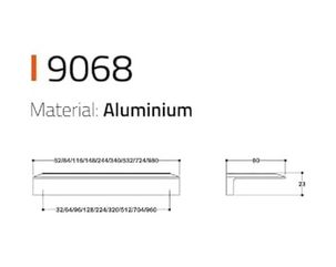 Diğer 57858324454130699283959 Line-Çizgili Kulp Altın Renk Tek Adet 512 Mm A.ağaç