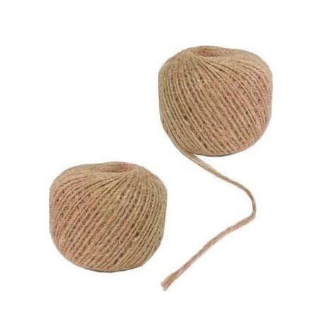 Diğer 57858324454130999283959 - Natürel Kenevir Jüt İp 100 Gram Açık Gri