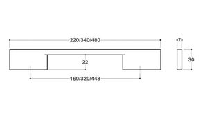 Diğer 57858324454193999283959 8570 Modern Kulp Mat Altın Renk 160 Mm A.ağaç