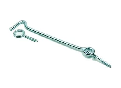 Diğer 57858324454231299283959 Kapı Pencere Halkalı Çengel Maymuncuk, Kanca Kilit, 100Mm, 10 Adet Açık