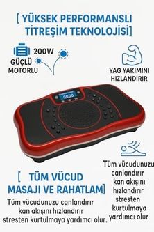 Diğer 57858324454581899283959 Titreşimli Egzersiz Ve Masaj Plakası 1-120 Kademe Ayarlanabilir Hız 200W Güçlü Motor 150Kg Taşıma Kapasitesi Bluetooth Müzik Destekli Fitness 74 X 13 X 40 Cm 750 Açık Mavi