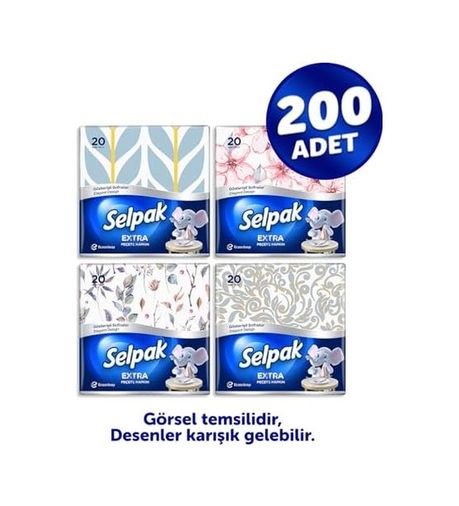 Diğer 57858324454801199283959 Selpak Desenli Peçete 20'li -