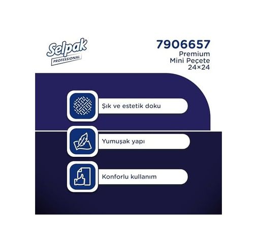 Diğer 57858324454810599283959 Selpak Professional Peçete Mini 50 Yaprak 24'lü -