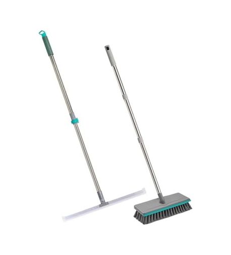 Diğer 57858324522899283959 Smarter Yer Sileceği + Pratik Yüzey Fırçası Çekçek Banyo Mutfak Balkon Açık Gri