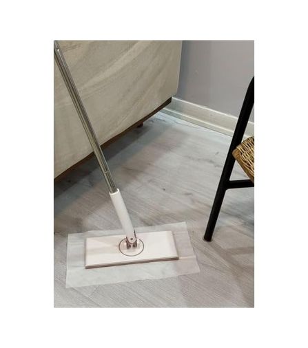 Diğer 57858324576899283959 Tembel Mop - Tüm Bezleri Kendi Alabilen Otomatik Mop, 360 Dönebilen, Kullan At Bezler İçin Pratik Mop Açık Gri